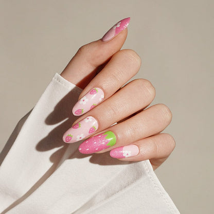 Holy Grail Nail Non-UV Nail Wraps Strawberry Swirl - Holy Classics (Non-UV Nail Wraps)