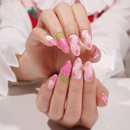 Holy Grail Nail Non-UV Nail Wraps Strawberry Swirl - Holy Classics (Non-UV Nail Wraps)