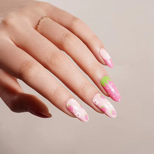 Holy Grail Nail Non-UV Nail Wraps Strawberry Swirl - Holy Classics (Non-UV Nail Wraps)