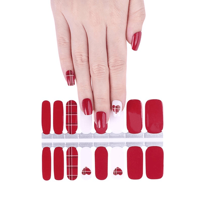 Holy Grail Nail Non-UV Nail Wraps Tartan Heart - Holy Classics (Non-UV Nail Wraps)