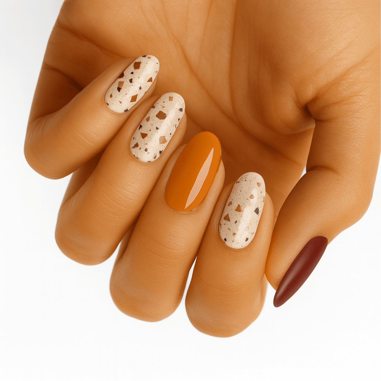 Holy Grail Nail Non-UV Nail Wraps Terrazzo Sunset - Holy Classics (Non-UV Nail Wraps)