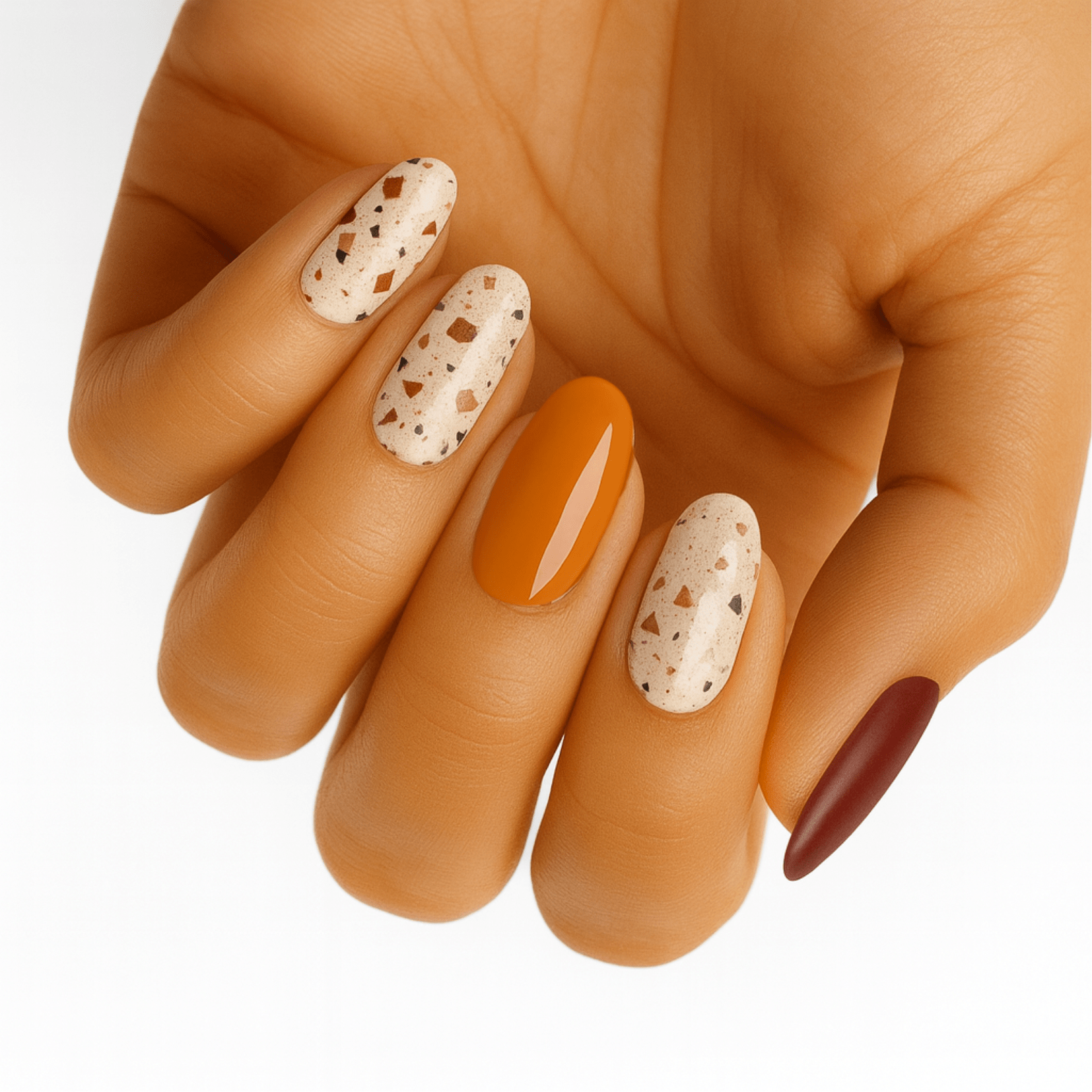 Holy Grail Nail Non-UV Nail Wraps Terrazzo Sunset - Holy Classics (Non-UV Nail Wraps)