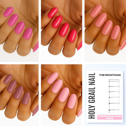 Holy Grail Nail Non-UV Nail Wraps The Pink Pack