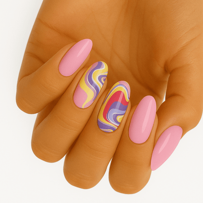 Holy Grail Nail Non-UV Nail Wraps Trippy Accent - Holy Classics (Non-UV Nail Wraps)