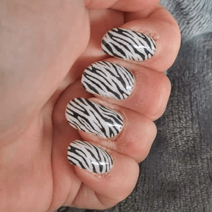 Holy Grail Nail Non-UV Nail Wraps Zebra - Holy Classics (Non-UV Nail Wraps)