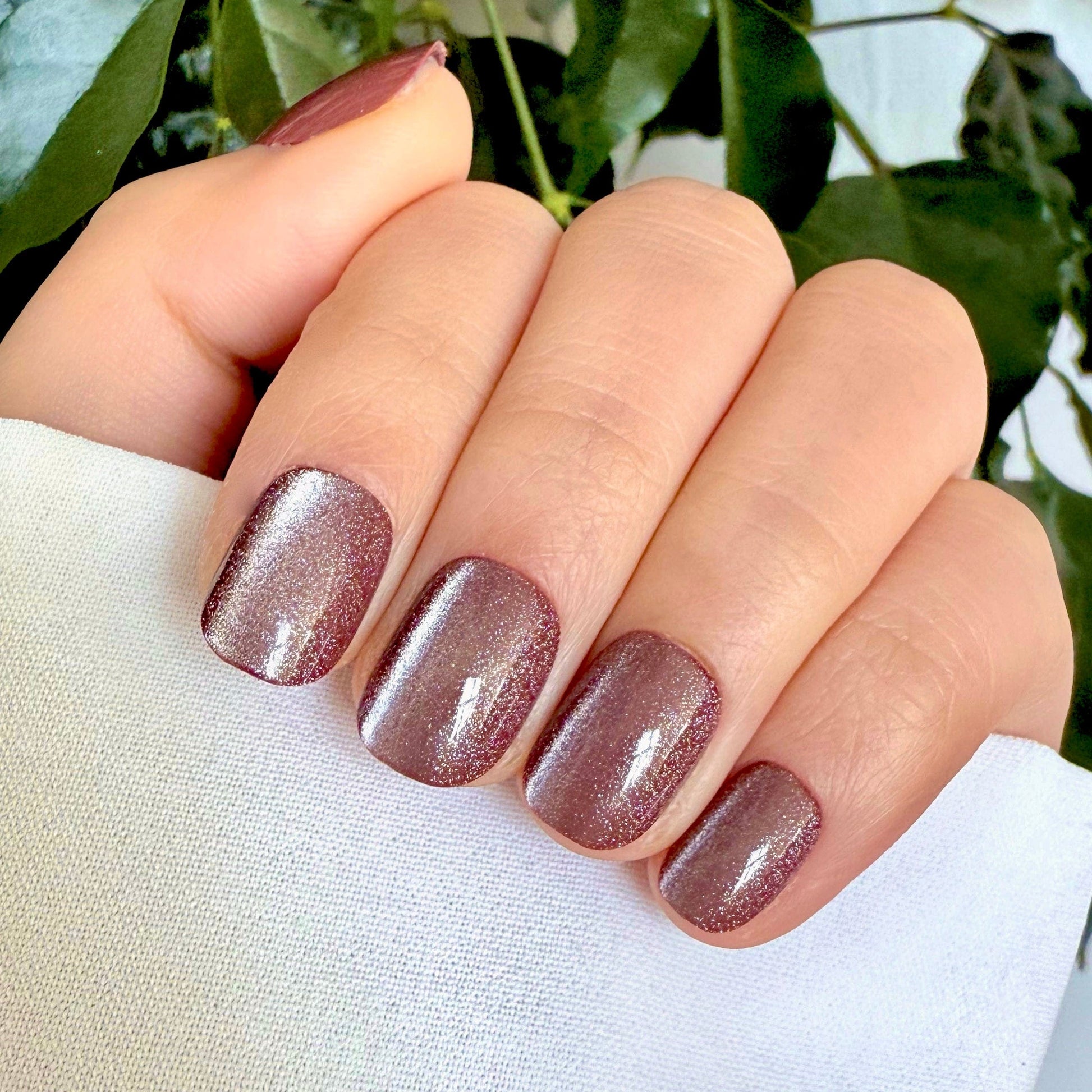 Holy Grail Nail press on After Dark (Cat's Eye) Soft Gel Press Ons (Extra Short Natural)