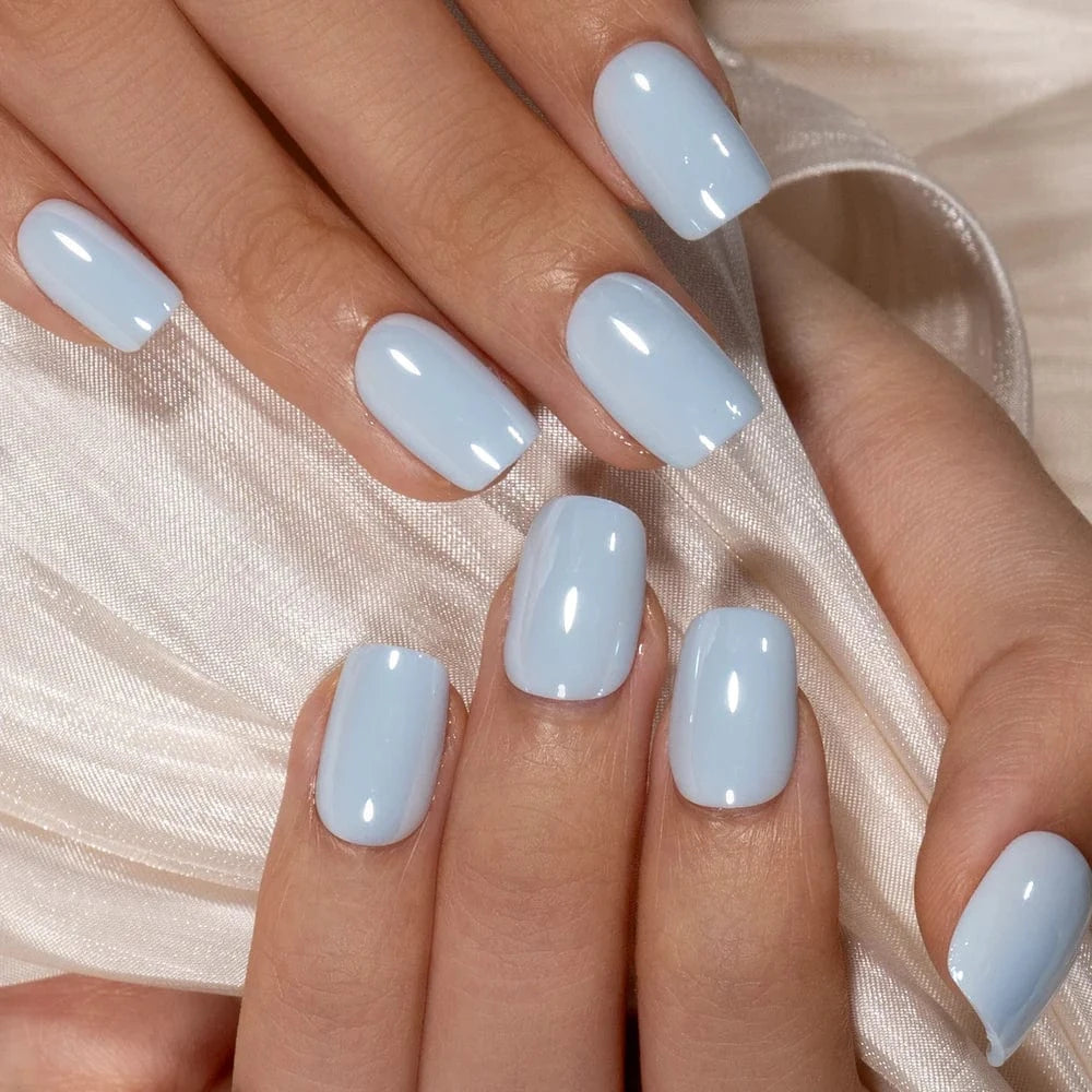 Holy Grail Nail press on Blue Sky (Glazed)