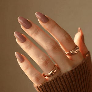 Holy Grail Nail press on Burnt Spice - Soft Gel Press Ons (Short Almond)