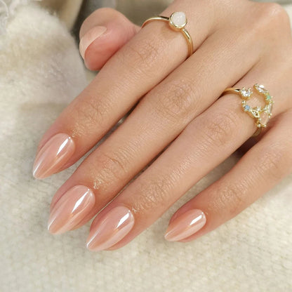 Holy Grail Nail press on Champagne (Glazed) - Soft Gel Press Ons