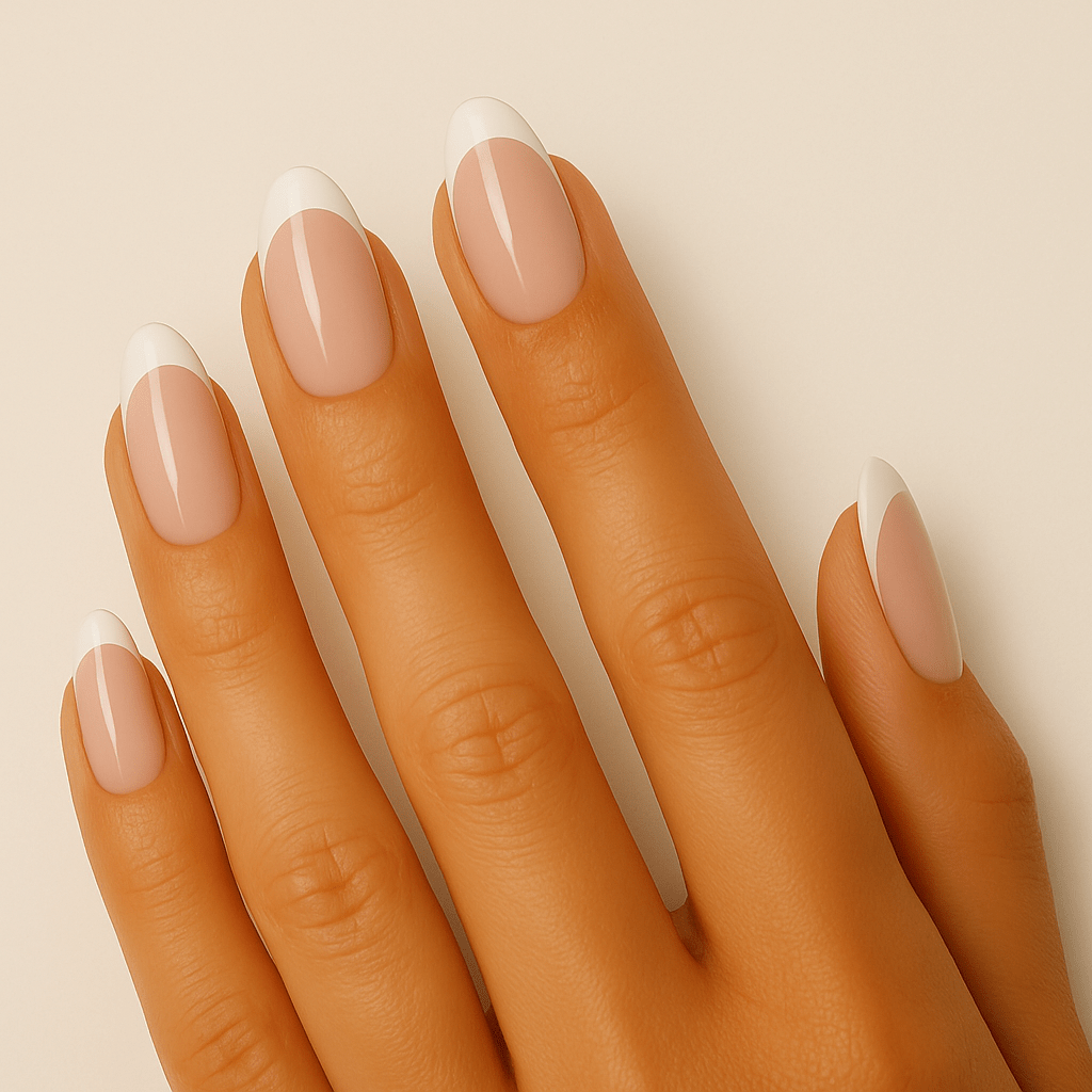 Holy Grail Nail press on Classic Almond French Mani - Soft Gel Press Ons