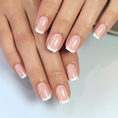 Holy Grail Nail press on Classic Square French Mani- Soft Gel Press Ons