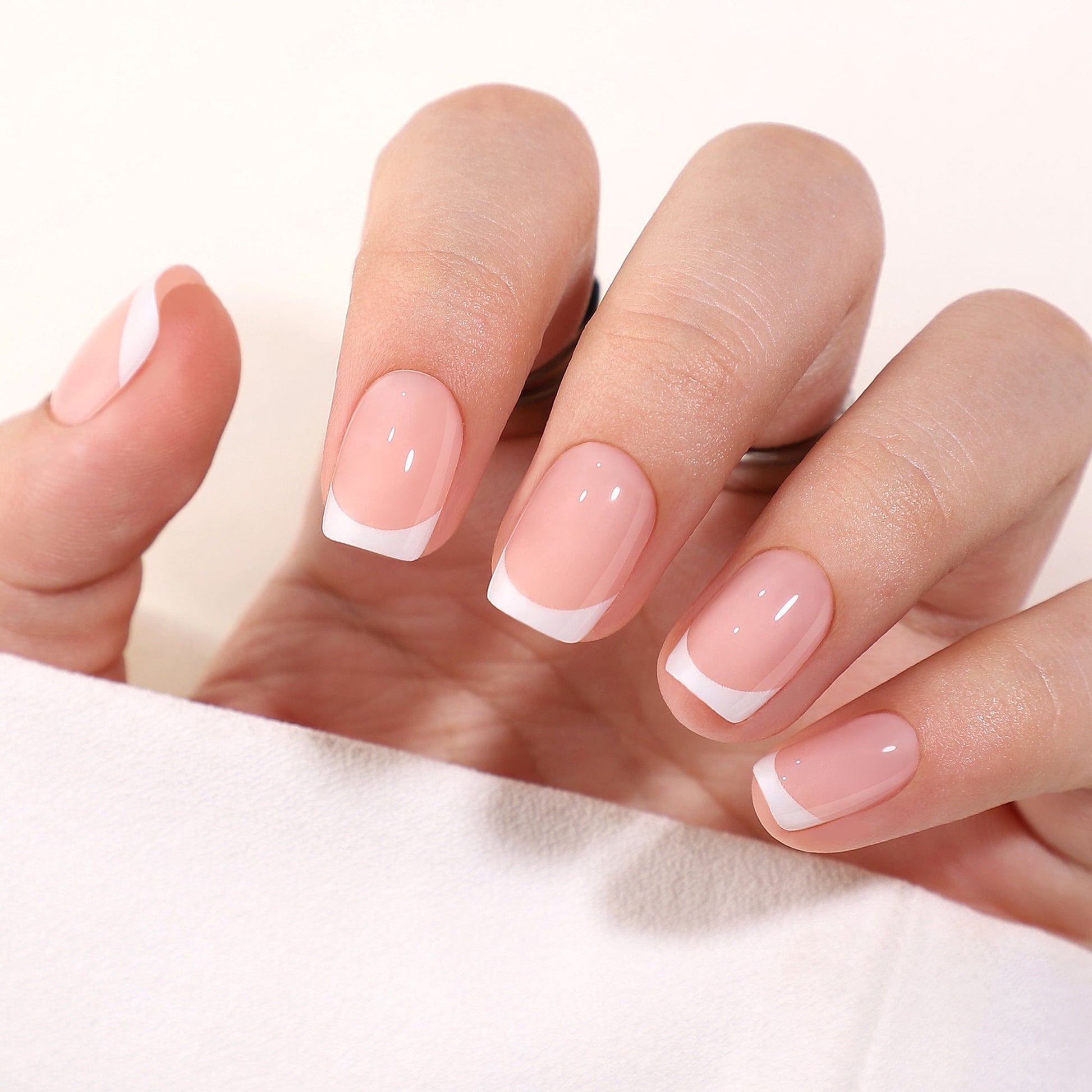 Holy Grail Nail press on Classic Square French Mani- Soft Gel Press Ons