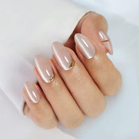 Foxy (Cat's Eye)  - Soft Gel Press Ons (Short Almond)