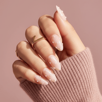 Holy Grail Nail press on Modern Muse (3D) - Soft Gel Press Ons (Short Almond)
