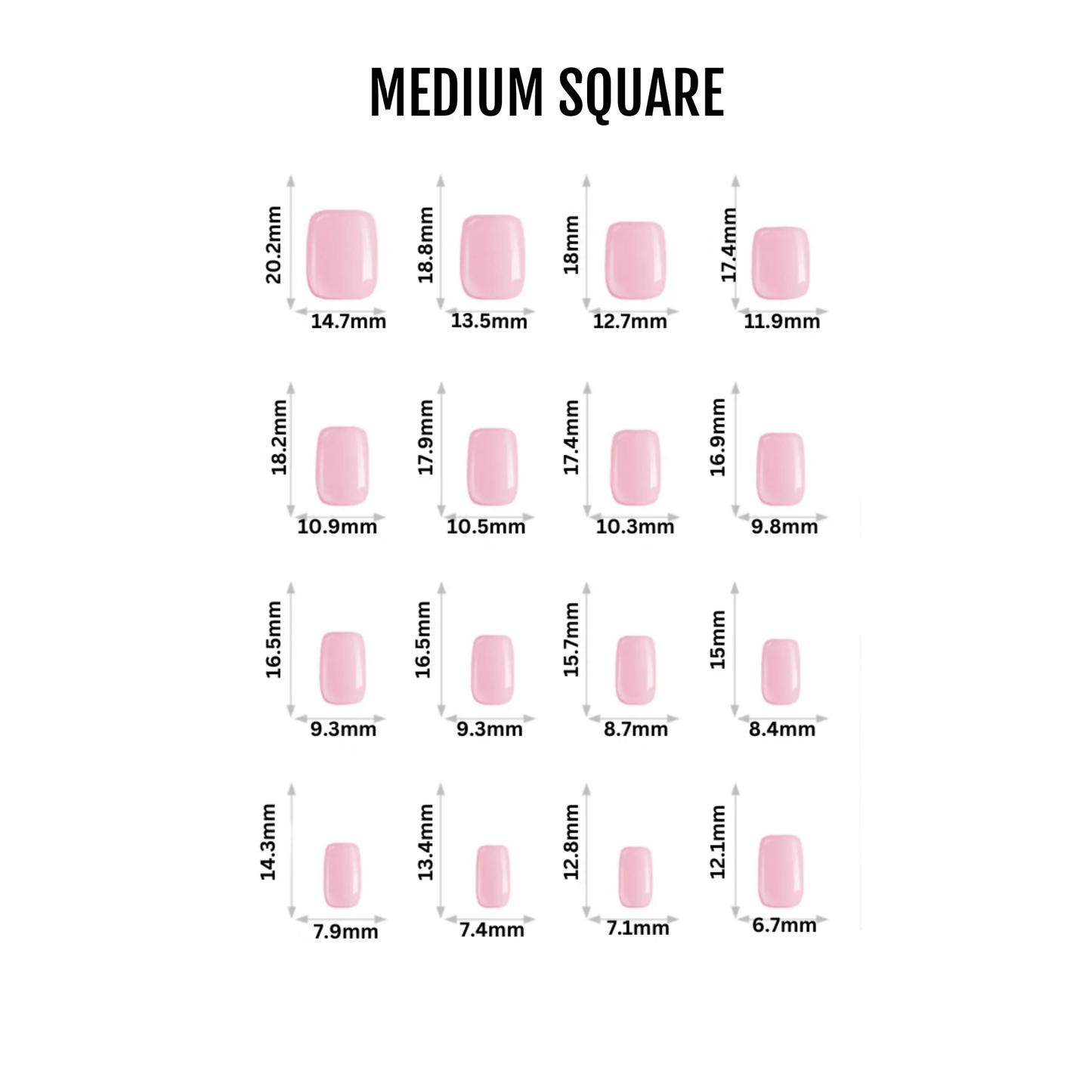 Holy Grail Nail press on Ombre Square French Mani - Soft Gel Press Ons