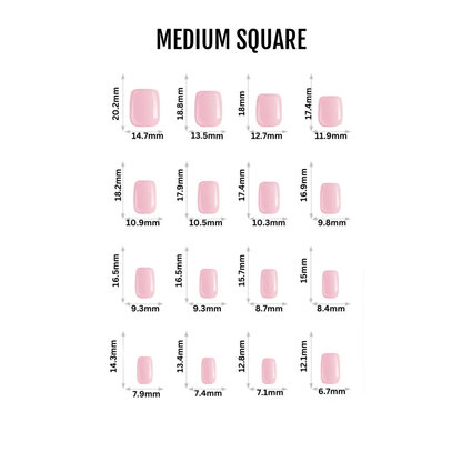 Holy Grail Nail press on Ombre Square French Mani - Soft Gel Press Ons