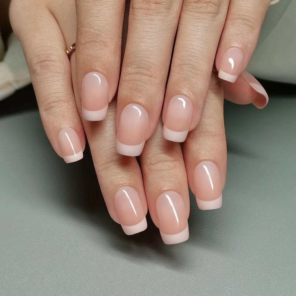 Holy Grail Nail press on Ombre Square French Mani - Soft Gel Press Ons