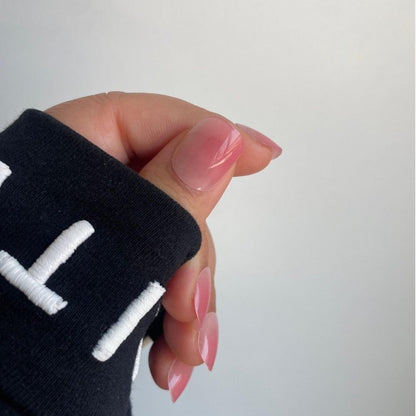 Holy Grail Nail press on Pink Jelly - Soft Gel Press Ons (Extra Short Natural)