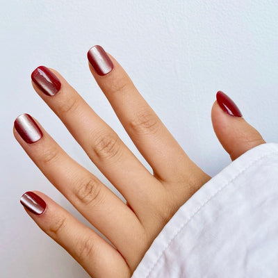 Private Jet (Cat's Eye) Soft Gel Press Ons (Extra Short Natural)