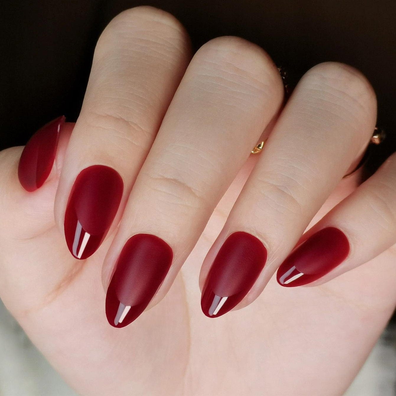 Holy Grail Nail press on Red French Mani