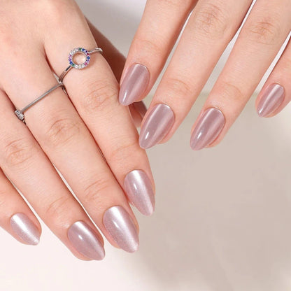 Holy Grail Nail press on Silver Rose (Cat's eye) - Soft Gel Press Ons