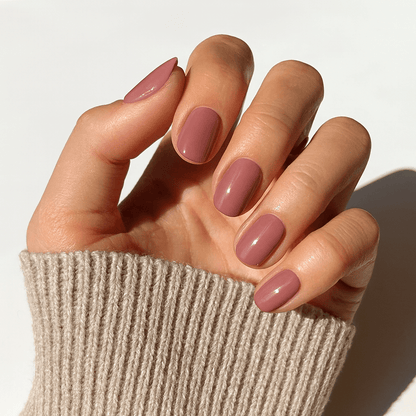 Holy Grail Nail press on Sulking Pink - Soft Gel Press Ons (Extra Short Natural)