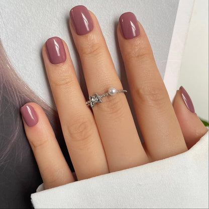 Holy Grail Nail press on Sulking Pink - Soft Gel Press Ons (Extra Short Natural)