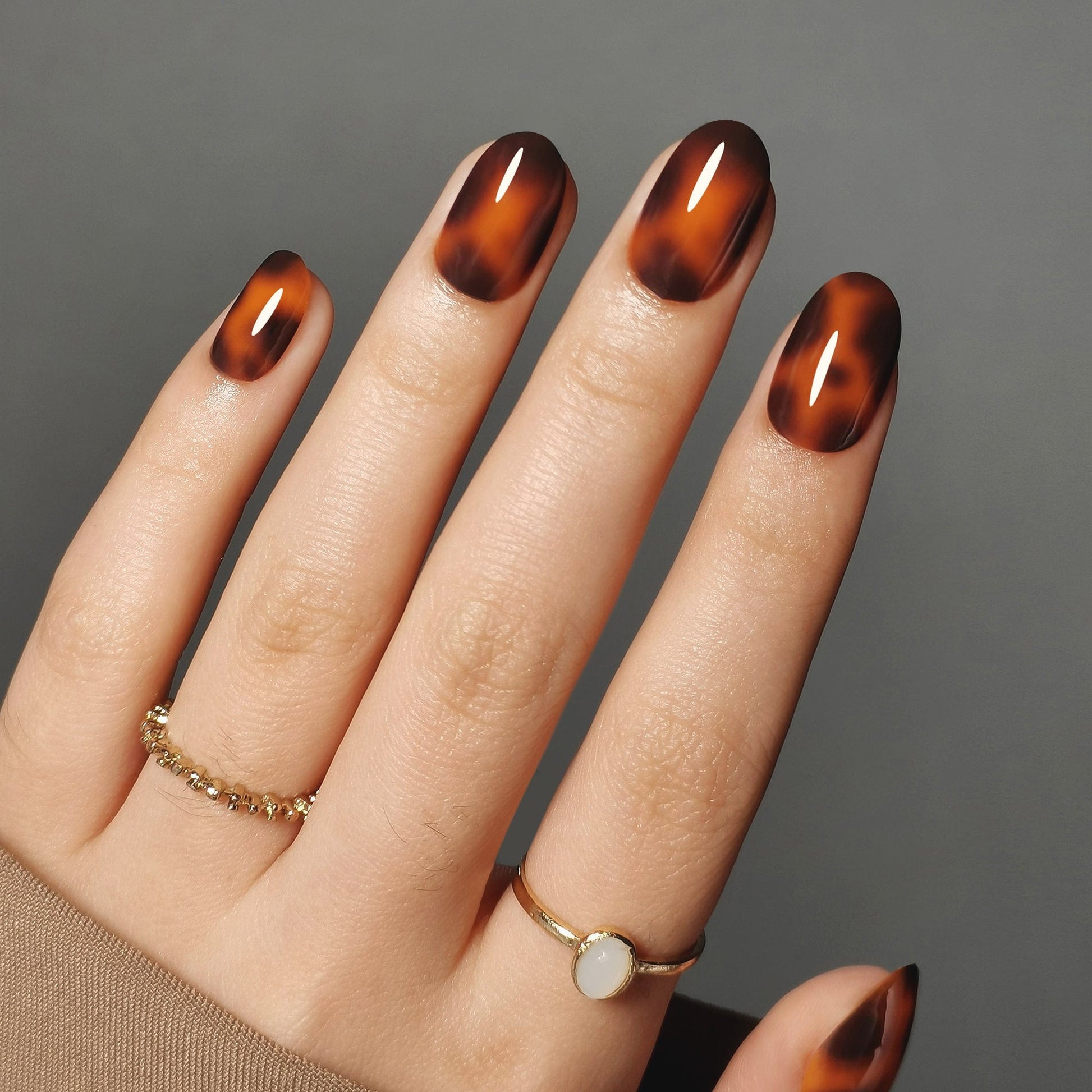 Holy Grail Nail press on Tortoiseshell - Soft Gel Press Ons