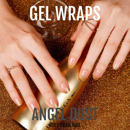 Holy Grail Nail Semi-Cured Gels Angel Dust - Gels, Gold Dust Gels, Holy Gels, Gold Dust Gel, Hello Nails
