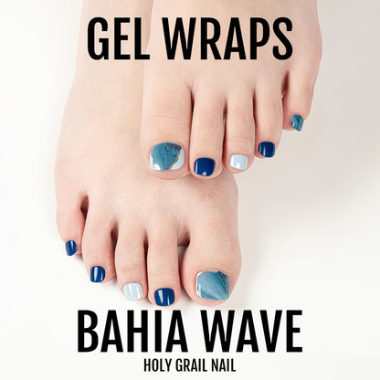 HOLY GRAIL NAIL Semi-Cured Gels Bahia Wave - Gel Pedi Wraps