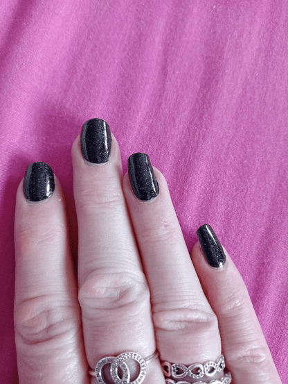 Holy Grail Nail Semi-Cured Gels Black Static - Gels, Midnight Shimmer Gels, Holy Gels