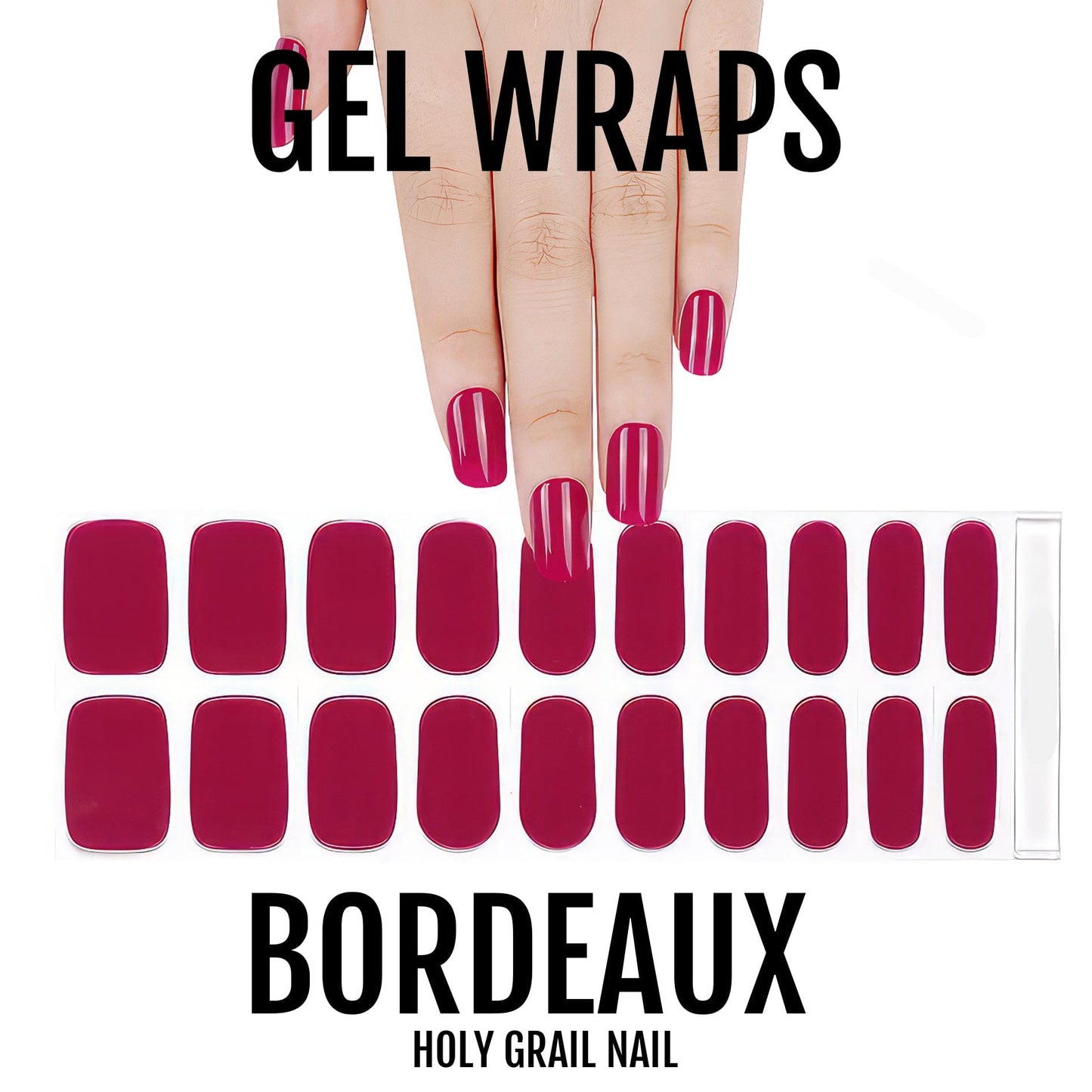 Holy Grail Nail Semi-Cured Gels Bordeaux - Gels