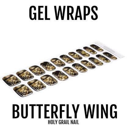 Holy Grail Nail Semi-Cured Gels Butterfly Wing - Gels, Gilded Wings Gel, Hello Nails