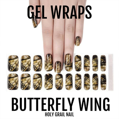 Holy Grail Nail Semi-Cured Gels Butterfly Wing - Gels, Gilded Wings Gel, Hello Nails