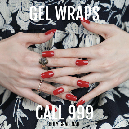 Holy Grail Nail Semi-Cured Gels Call 999 - Gels, Rouge Gels, Holy Gels, Blood Red Gel, Hello Nails