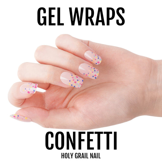 Holy Grail Nail Semi-Cured Gels Confetti - Gels, Bubblegum Confetti Gels, Holy Gels