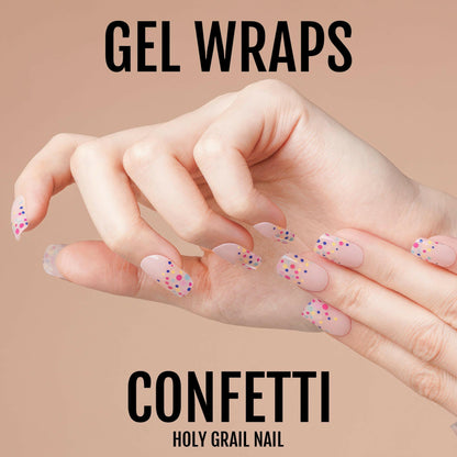 Holy Grail Nail Semi-Cured Gels Confetti - Gels, Bubblegum Confetti Gels, Holy Gels