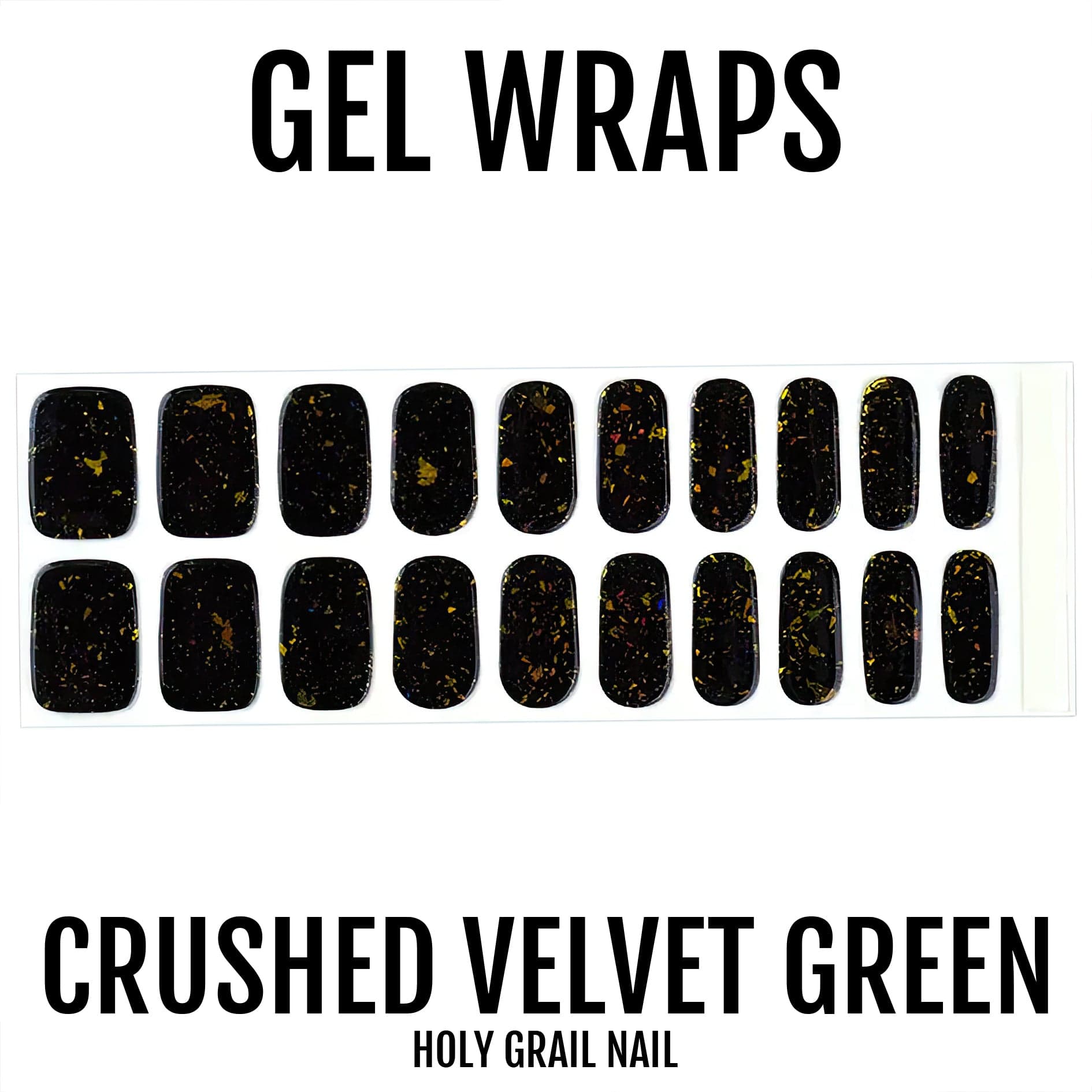 Holy Grail Nail Semi-Cured Gels Crushed Velvet Green - Gels