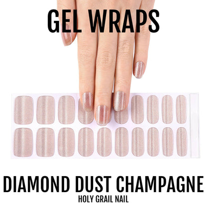 Holy Grail Nail Semi-Cured Gels Diamond Dust Champagne - Gels