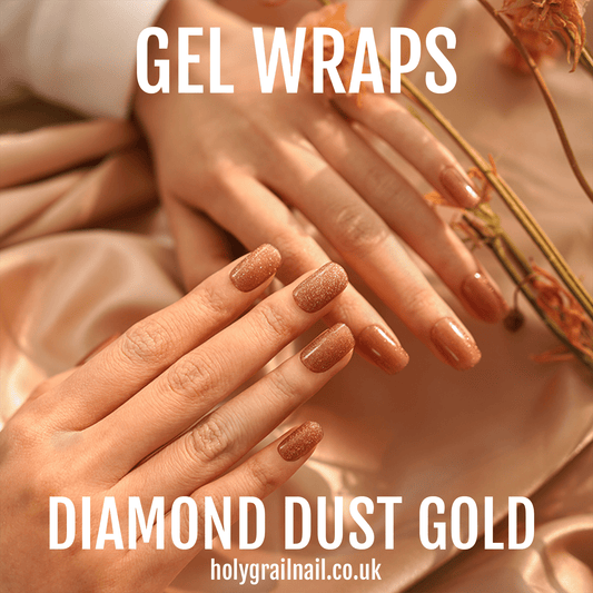 Holy Grail Nail Semi-Cured Gels Diamond Dust Gold - Gels