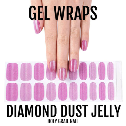 Holy Grail Nail Semi-Cured Gels Diamond Dust Jelly - Gels, Ballet Slipper Gel, Hello Nails