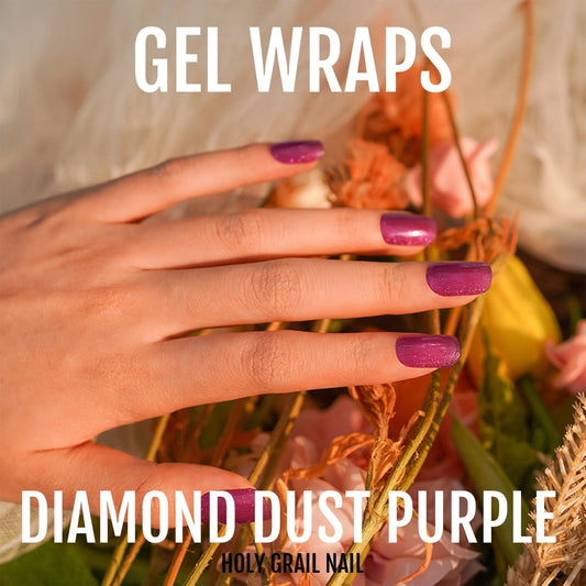 Holy Grail Nail Semi-Cured Gels Diamond Dust Purple - Gels