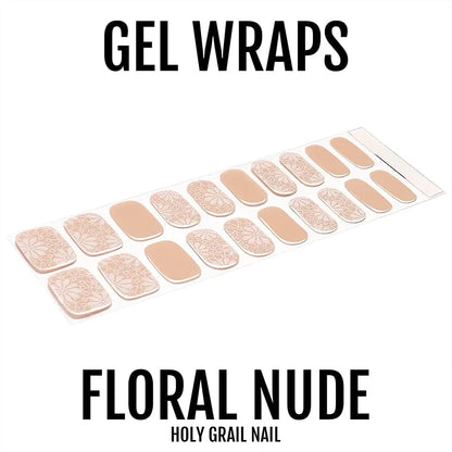 Holy Grail Nail Semi-Cured Gels Floral Nude - Gels, Nude Bloom Gels, Holy Gels, Ilean Gel, Hello Nails
