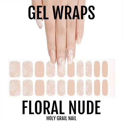 Holy Grail Nail Semi-Cured Gels Floral Nude - Gels, Nude Bloom Gels, Holy Gels, Ilean Gel, Hello Nails