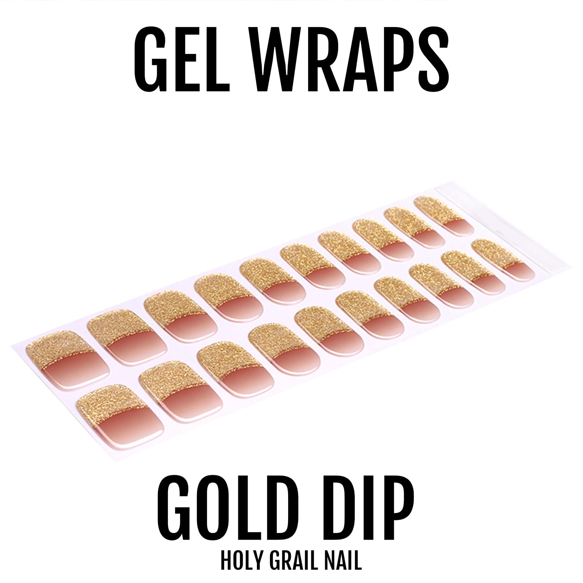 Holy Grail Nail Semi-Cured Gels Gold Dip - Gels