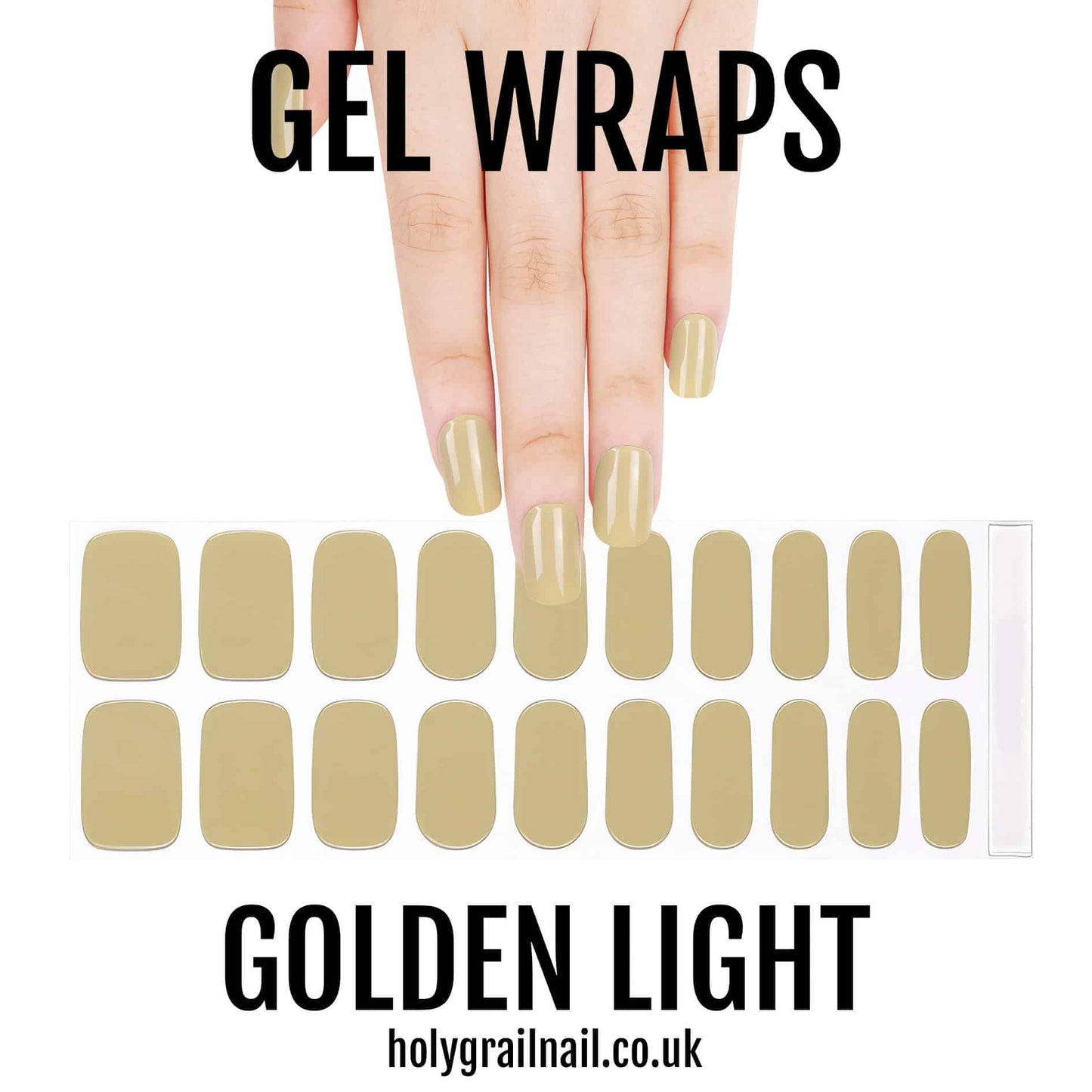 Holy Grail Nail Semi-Cured Gels Golden Light - Gels