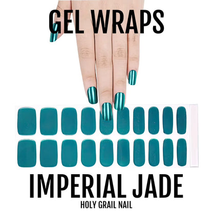 Holy Grail Nail Semi-Cured Gels Imperial Jade - Gels, Peacock Gel, Hello Nails