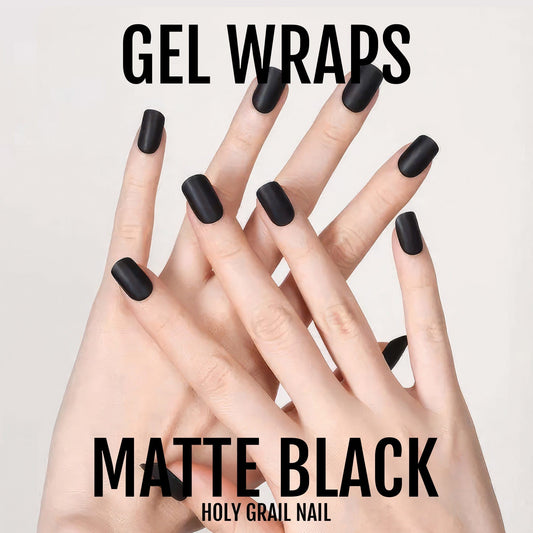 Holy Grail Nail Semi-Cured Gels Matte Black - Gels, Matte Black Gels, Holy Gels