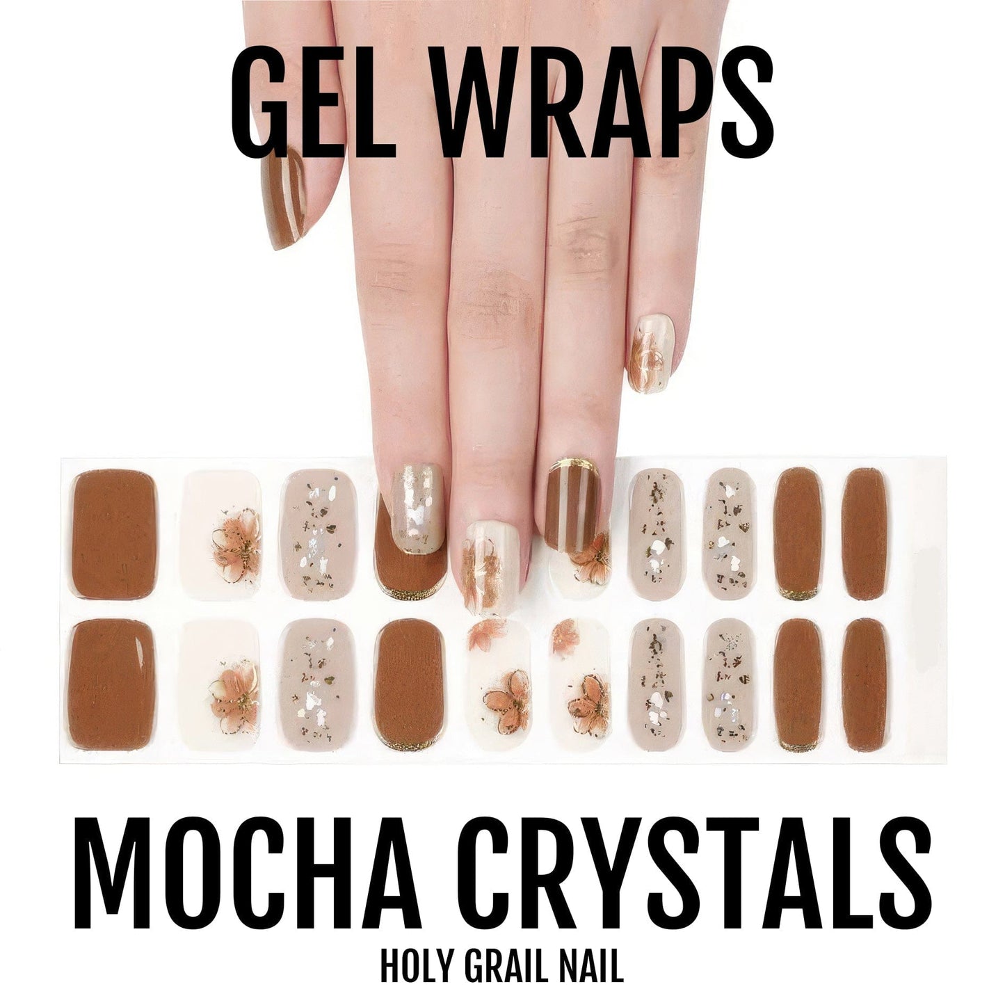 Holy Grail Nail Semi-Cured Gels Mocha Crystals - Gels