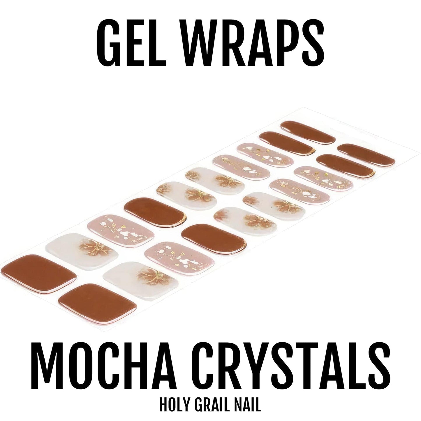 Holy Grail Nail Semi-Cured Gels Mocha Crystals - Gels